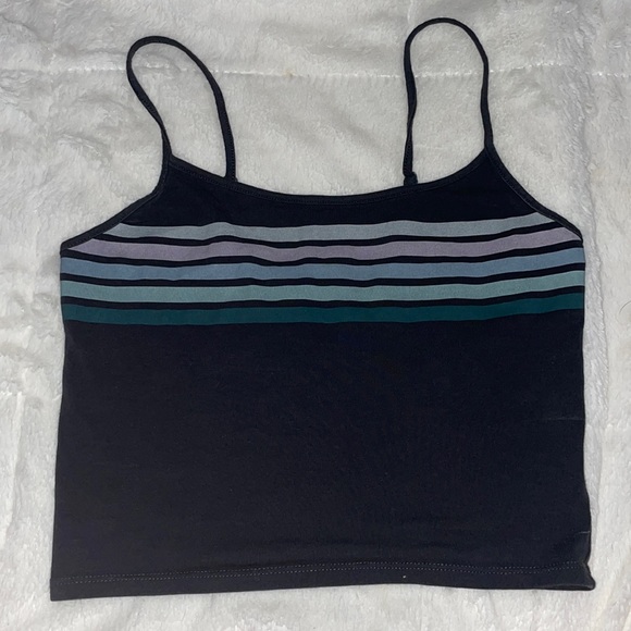 ⭐️3 For $15⭐️ American Eagle Stripe Cropped Cami - Picture 1 of 5
